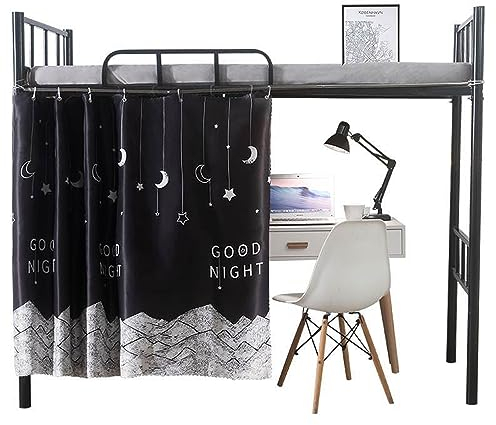 Etagenbett-Vorhänge für Schlafsaal, staubdicht, atmungsaktiv, für Einzelbett, Betthimmel, Verdunkelung, Stoff, Schattierung, Bettwäsche, College, Zuhause (Oberseite nicht im Lieferumfang enthalten)