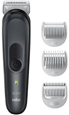 Braun Body Groomer BG3340 Kabellos und kabelgebunden Schwarz/Grau