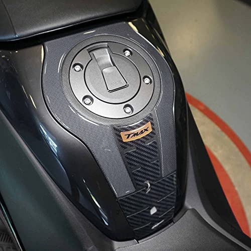 labelbike - Autocollant 3D Moto Scooter Tunnel à Goujons Protection et Décoration en Résine Compatible avec Yamaha Tmax 2022 Couleur Or