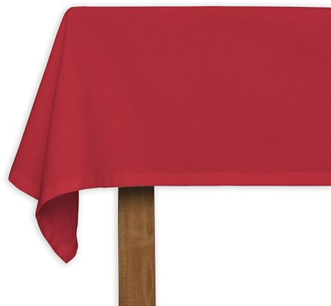 CALICOT Tomato Tischdecke aus 100% Baumwolle, vorgewaschen und vorgeschrumpft, perfekt für Zuhause | Speisen | Tischplatte| Partydekoration, Baumwolle, (Quadratisch, 140 x 140 cm)