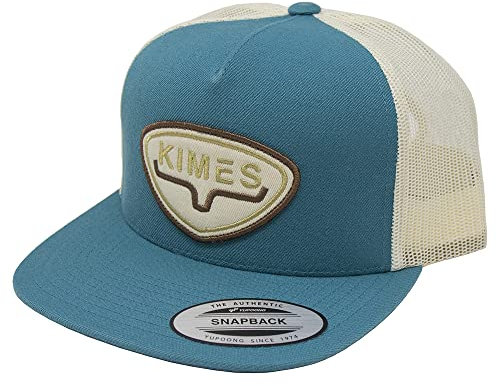 Kimes Ranch Herren Conway Trucker 5-Panel Verstellbare Mesh Back Snapback Hat, Dunkles Türkis, Einheitsgröße