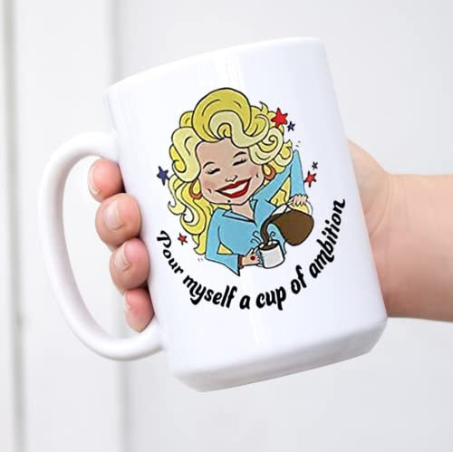 Apular Parton Myself Of A Pour Ambition Dolly Cup Best Tasse en céramique 325 ml (1 pièce, blanc #1) 325 ml