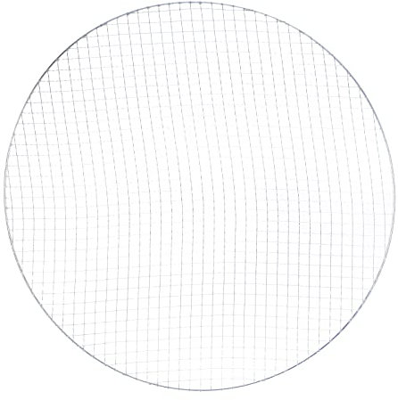 sourcing map 2pcs Rond BBQ Grille Maille 17.5 Diamètre Galvanisé Fer Barbecue Maille Tapis pour Cuisson Fumer Charbon Grillades Rôtissage