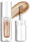 DE'LANCI Neutral Braun Lidschatten Glitzer Flüssig,Länger Anhaltender Glitzer Lidschatten Kein Abfallen,Makeup Flüssiger Lidschatten Schimmern,Flüssiger Lidschatten Glitzer für Reife Haut #04