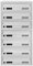 6-Personen-Briefkasten EURO GLM7 Farbe RAL 7035