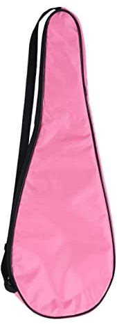 Natudeco Schläger-Tragetasche, Squash-Schläger-Abdeckungstasche, Tennisschläger-Tasche Mit Verstellbarem Schultergurt, Stoßfeste Baumwolle, Für Squash-Spieler Und Reisebegeisterte(Rosa)