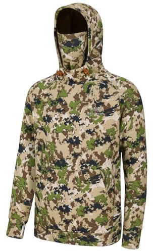 Bassdash Pull à Capuche en Polaire pour Homme avec Snood Sweat-Shirt de Chasse et de pêche imperméable FS18M