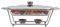 Hitzebeständige Küche Food Warmer Servierschüssel 2 L, Lebensmittelbehälter aus ungiftigem gehärtetem Glas, Buffet Set Erwärmung Tablet, Buffet Server,