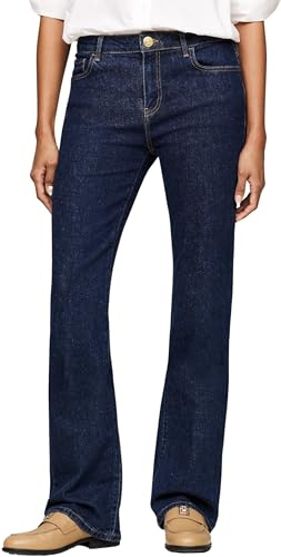 Tommy Hilfiger Damen Jeans Hose Bootcut, Blau (Cler), 25W/32L