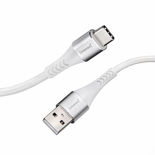 Intenso USB-Cable A315C, USB-A auf USB-C Daten- und Ladekabel, Quick Charge mit bis zu 60 Watt, Nylon, 1.5 Meter, weiß