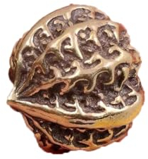 LONDAEE Messing Walnuss Griff Stück Ornament Bronze Feng Shui Maskottchen Reichtum Glück Pendel Skulptur Glück Verheißungsvolle vermeiden Böse Heimdekoration