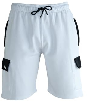 MS9 Mens Cargo Jogging Bottom Fleece Work Shorts Tracksuit Cargo Shorts H15