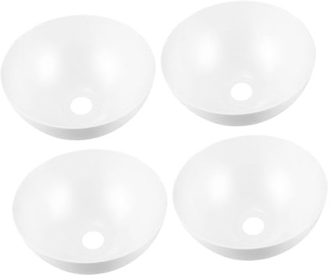 Veemoon 4pièces Abat-jours De Remplacement Plastique Pour Lampadaires De Forme Bol Installation Facile Et Réutilisables Compatible Avec Lampes De Sol