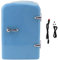 SWLECA 4l Beauty Fridge Skincare,Cute Mini Fridge,Mini Fridge for Office Under Desk,Mini Portable Refrigerator,Retro Mini Fridge (Blue)