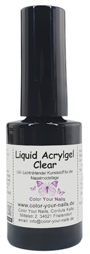 Liquid Acrylgel 8ml in Pinselflasche flüssiges Acryl-Gel, einfach zu verarbeiten (Clear)