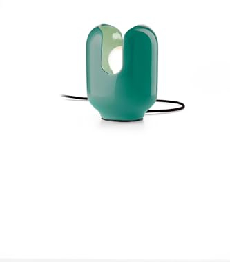 Licht-Erlebnisse Tischlampe Keramik klein H: 20 cm Türkis Handarbeit E27 Retro Design Tischleuchte Wohnzimmer Keramiklampe Schlafzimmer