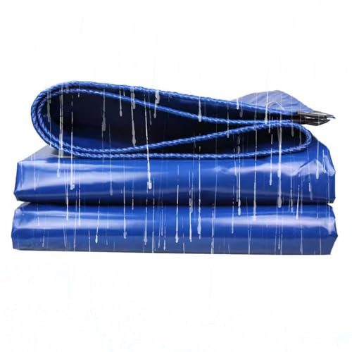 FIDSEJEONA Schutzplane mit Ösen 1.5x2.5m, Hohe Haltbarkeit, Wetterfeste Plane mit Ösen, Schwerlast Wetterresistent Abdeckplane, für Innenhöfen, Autos, Camping, Gärten und Haustiernestern