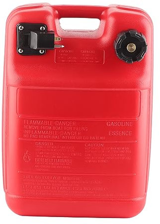 Brilluxa Réservoir carburant, réservoir essence bateau 24L en plastique réservoir gaz hors-bord marin jerrican carburant portable pour moteur hors-bord et bateau pneumatique