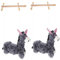 Alasum 2St Esel-Marionette Eselpuppenspielzeug Plüschspielzeug für Mädchen Tiere pupskissen marionetten puppenaugen spielzeuge Puppenspiel-Requisite Zubehör für Puppenspiele Kiefer Grey