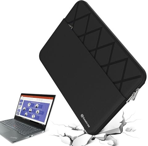 Smatree 13 Zoll Anti-Schock Laptop-Hülle maßgeschneidert für Lenovo ThinkPad X13 Yoga Gen 4/3/2, für ThinkPad X13 Gen 4, ThinkPad Yoga 11e Gen 5, 13 Zoll Lenovo Laptop-Tasche, Schwarz (E411)