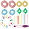 29 Stücke Pompom Maker, Pom Pom Maker, Pompom Maker Set, Fluff Ball Weaver Nadel Pompom Maker Sets, Wiederverwendbare DIY Pom Pom Maker Fluff Ball Stricken