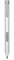 Stylet tactile actif de rechange compatible avec HP EliteBook x360 1020 1030 1040 G2 G3 G4 G5 Elite x2 1012 1013 Stylet pour HP Pencil Argent