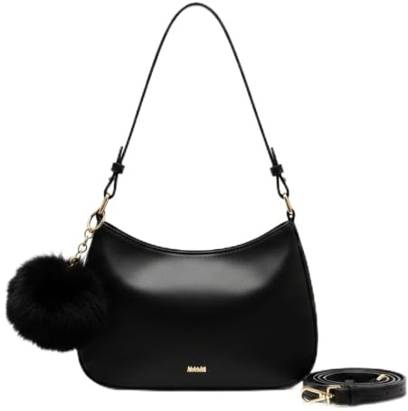 CHmiss Damen Klein Hobo Bag, Y2K Shoulder Bag Women,Damen Umhängetasche Schwarz,Y2K Crossbody Bag,Handtasche,PU Leder Umhängetasche,Für Frauen Dating Party Einkaufe
