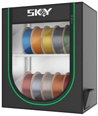 3D Printer 10 roll Pack Storage Box, 3D Printing Filament Storage Rack Dustproof and Waterproof Box for Storage and Easy to Store