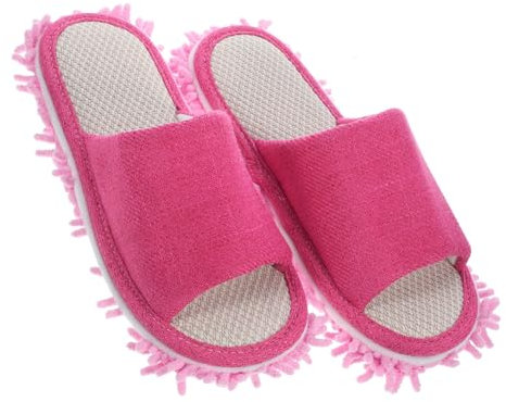 BESTYASH Mop Slippers for Women Women Open Toe Cleaning Slippers Soft Sole Reusable Mopping Shoes