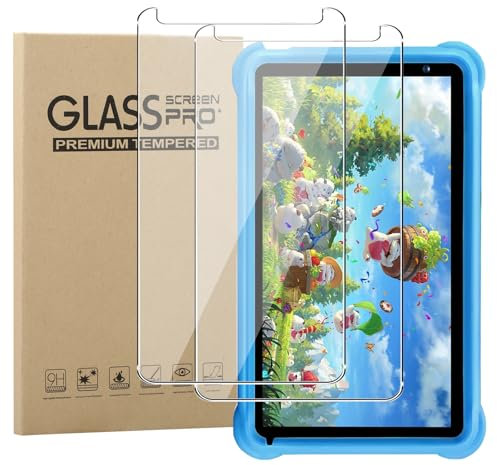 [2 Pack]Screen Protector for QunyiCO 7 inch Kids Tablet Android 11 OS 2/Children's Tablet QunyiCO Y7 7 Inches Tempered Glass,Ultra Resistant,Anti Fingerprints,HD Clear,No Bubbles,9H Hardness Protector