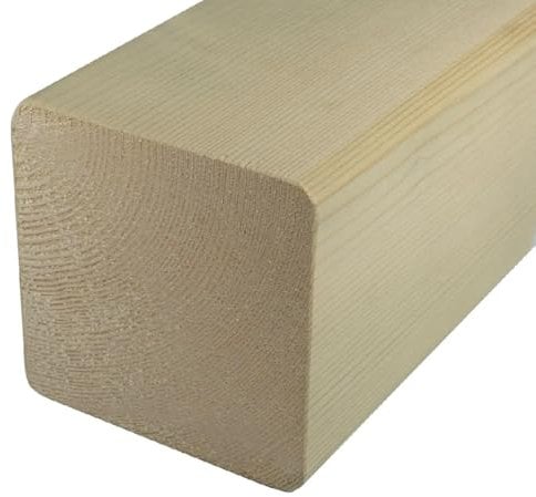 4x4 Smooth Treated C24 Timber Planed Wooden Pergola Post 95x95mm - For Garden Projects And Crafts (1, 3m)