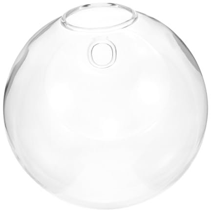 VANZACK Hängende Glasvase Für Hydroponik Kreatives Wanddekor Transparentes Design Für Pflanzen Für Zuhause Büro Hochzeit Inklusive Halterung