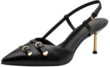 Tamaris Slingpumps Materialmix Leder/Synthetik