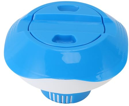 HEEPDD Automatischer Poolspender, Schwimmende Swimming -Pool -Feeder mit Verstellbarem für Oberirdische und Eingebundene Pools, 7,41oz ABS -Spender (K-1094)
