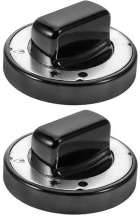 Toyvian 2 pièces Boutons Commande Cuisinière Gazinière Résistants Haute Température pour Plaques Cuisson Commercial Lot Rouges Élégants pour Brûleurs Gaz et Fours