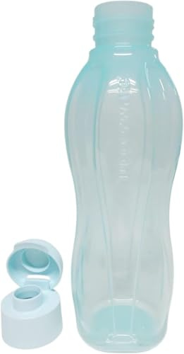 Tupperware to Go Eco 750ml Eco Easy Flip Top Trinkflasche EcoEasy für Kohlensäure geeignet 750 ml (750 ml lichtes türkis)