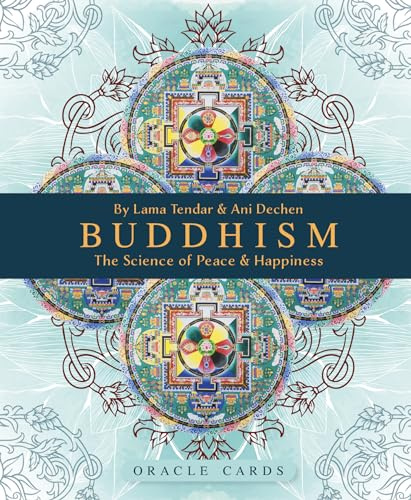 Buddhism Oracle Cards: The Science of Peace and Happiness - 52 circular cards & 128pp guidebook