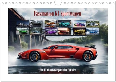 Faszination KI-Sportwagen (Wandkalender 2026 DIN A4 quer), CALVENDO Monatskalender: Eine KI mit äußerst sportlichen Fantasien (CALVENDO Mobilitaet)