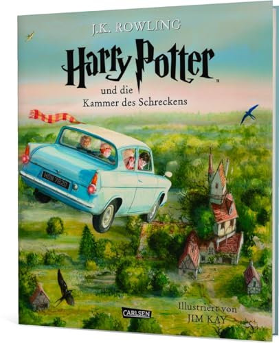 Harry Potter und die Kammer des Schreckens (Schmuckausgabe Harry Potter 2): Vierfarbig illustrierte Ausgabe mit großformatigen Bildern und Lesebändchen – der Kinderbuch-Klassiker zum Vorlesen