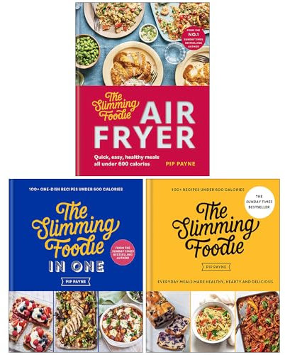 Pip Payne Collection 3 Books Set (The Slimming Foodie Air Fryer, The Slimming Foodie in One & The Slimming Foodie)