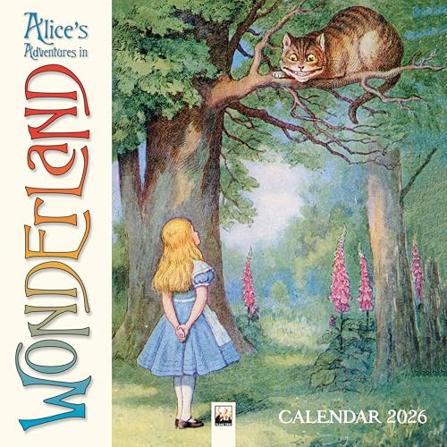 Alice in Wonderland – Alice im Wunderland 2026 – Original Flame Tree Publishing-Kalender [Kalender] (Wall-Kalender)