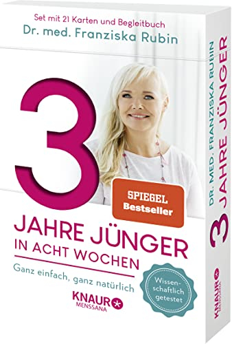 3 Jahre jünger in acht Wochen: Ganz einfach, ganz natürlich | Die Verjüngungs-Box mit 21 Karten und Anleitungsbuch: ganzheitlich und natürlich