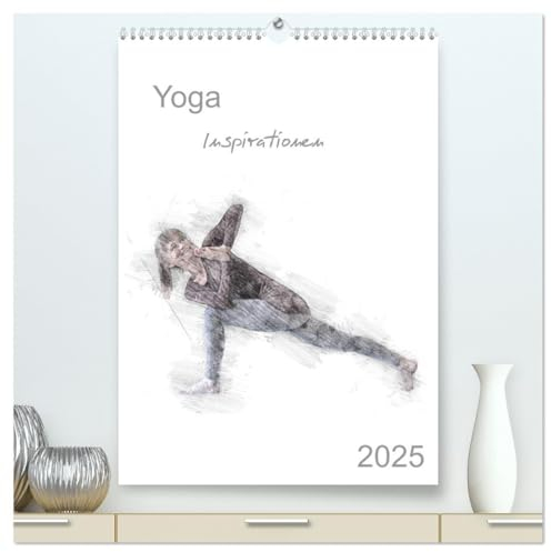Yoga Inspirationen - Familienplaner (hochwertiger Premium Wandkalender 2025 DIN A2 hoch), Kunstdruck in Hochglanz