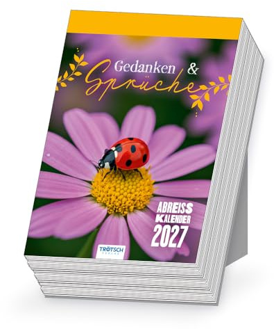 Trötsch Abreißkalender Gedanken und Sprüche 2027: Aufstellkalender Tischkalender Abreißkalender