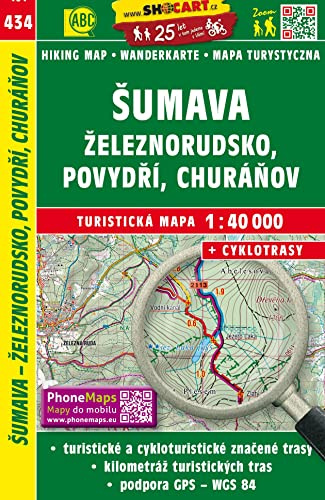 Šumava - Železnorudsko, Povydří, Churáňov / Böhmerwald - Eisenstein (Wander - Radkarte 1:40.000): Turisticke Mapy Cesko (SHOCart Wander - Radkarte 1:40.000 Tschechien, Band 434)