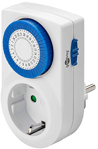 Goobay 59038 Prise de courant électrique comprenant la minuterie mécanique avec le programmeur de compte à rebours (EU 2 pin)