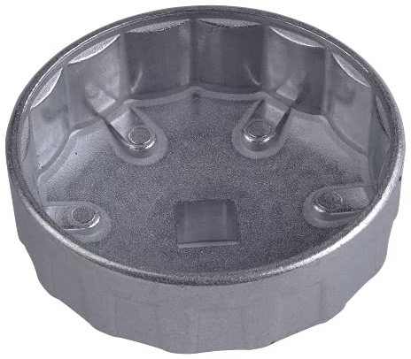 SW-Stahl 08450-75/12 Ölfilterglocke 75 mm, Ölfilterschlüssel 12-kant | Präzisions-Ölfilter-Kappe aus Aluguss für Schlepper & Baumaschinen, 1/2 Zoll Antrieb, robustes Premium-Leichtmetall