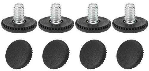 sourcing map 8 Stück Verstellfüße Stellfuß mit Einschlagmutter Nivellierfüße Bodenschutz für Möbel Tischbein M8 x 10 x 25mm