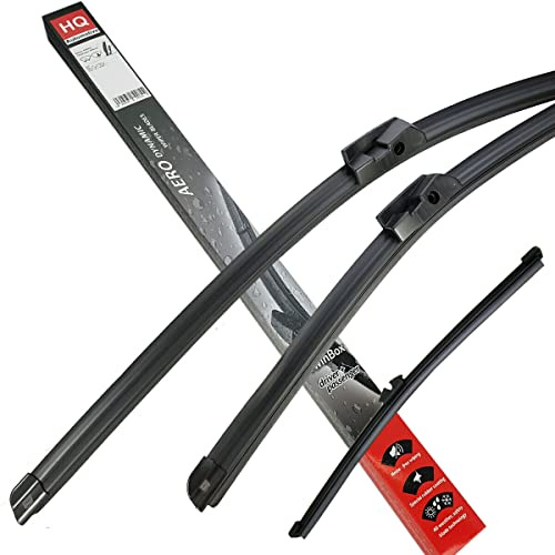HQ Automotive Wiper Blades for Bmw 5 Touring F11 (2010 and later), M5 Series (2010 and later) Front Rear Kit, Adb81-622|Hq3A14