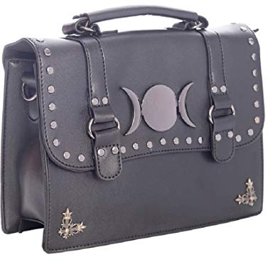 Banned Magic Moon Tasche Wicca Triple Goddess Gothic Okkult Mondphasen Handtasche